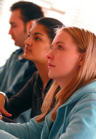 Student in lecture
