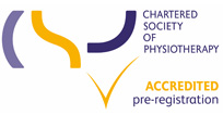 Logo for the Chartered Society of Physiotherapy for Accredited Pre-Registration courses