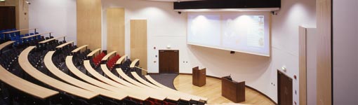 Leonard Deacon Lecture Theatre in the Wolfson Centre - Centre for Professional Development