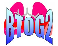 BTOG 2 logo with stretched lettering and some lungs as the backdrop.