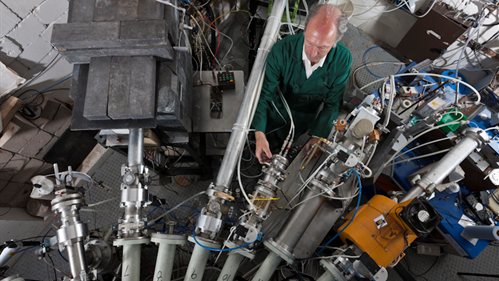 Our cyclotron is being adapted to irradiate materials to test suitability for nuclear plants
