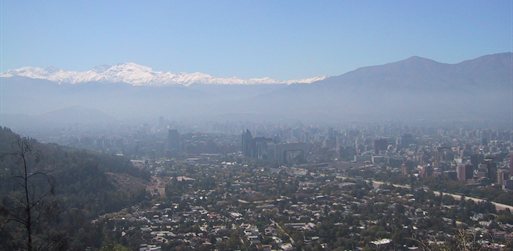 Air pollution over Santiago