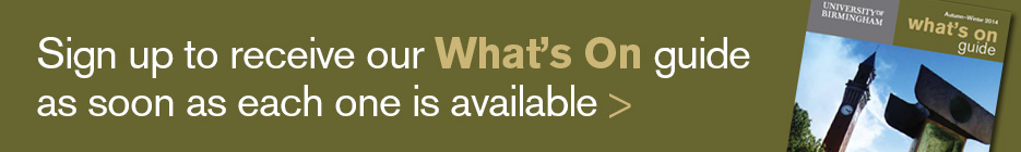 Sign up to receive our latest what's on brochure