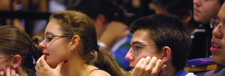 Students in a lecture