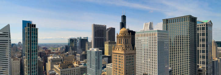 High rise buildings in Chicago