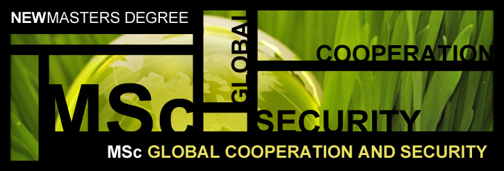 New Masters degree: MSC Global Cooperation and Security