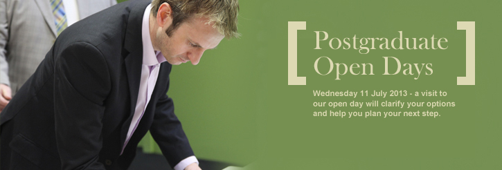 Join us at our next postgraduate open day!