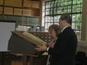 Vernon Manuscript on a Lecturn