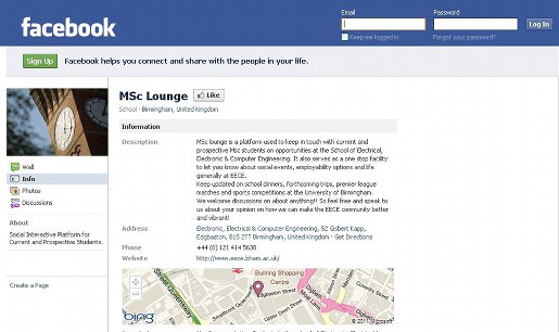 MSc Lounge on Facebook