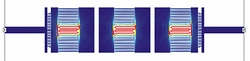 Simulation using Sonnet em of the current distribution on an ultra miniature superconducting filter