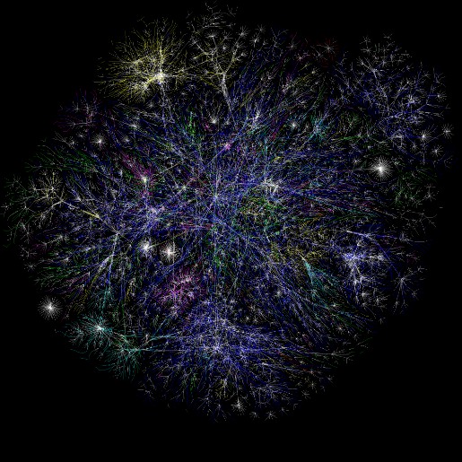 Map of the internet as of 15th of January 2006