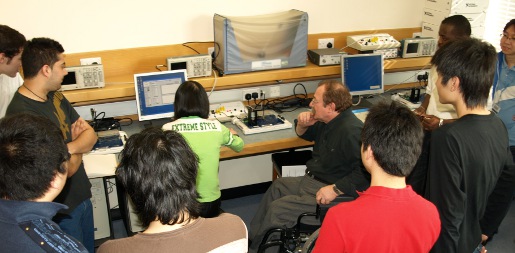 Electronic, Electrical and Computer Engineering students in a tutorial