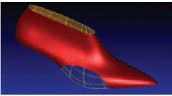 3D graphic model of a shoe