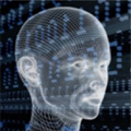 computer graphic of a human head