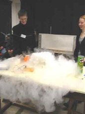 Dry ice display