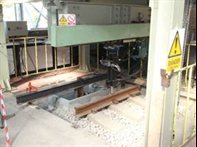 Ballast test rig for drainage assessment.