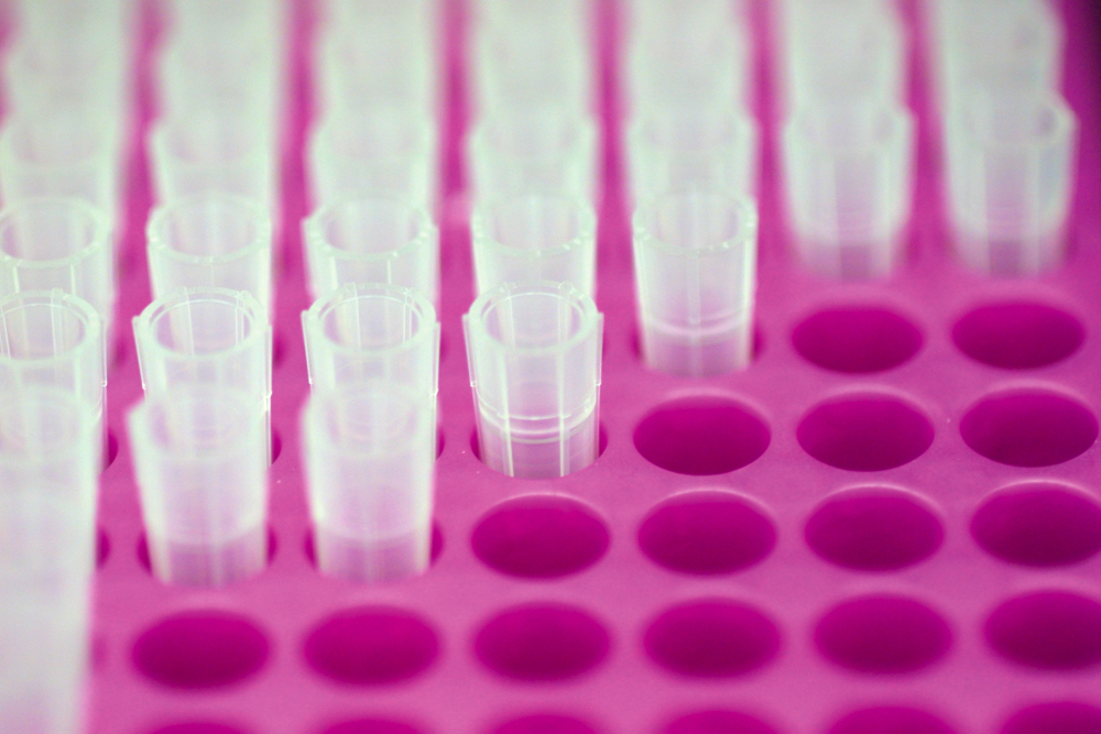 row test tubes