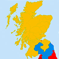 Scotland Election map 2015