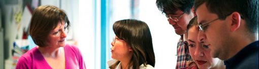 Staff talking