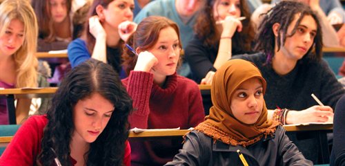 Students in a lecture