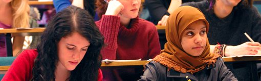 Students at a lecture
