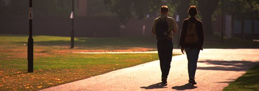 Students walking together