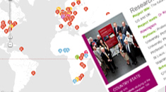 International collaboration map