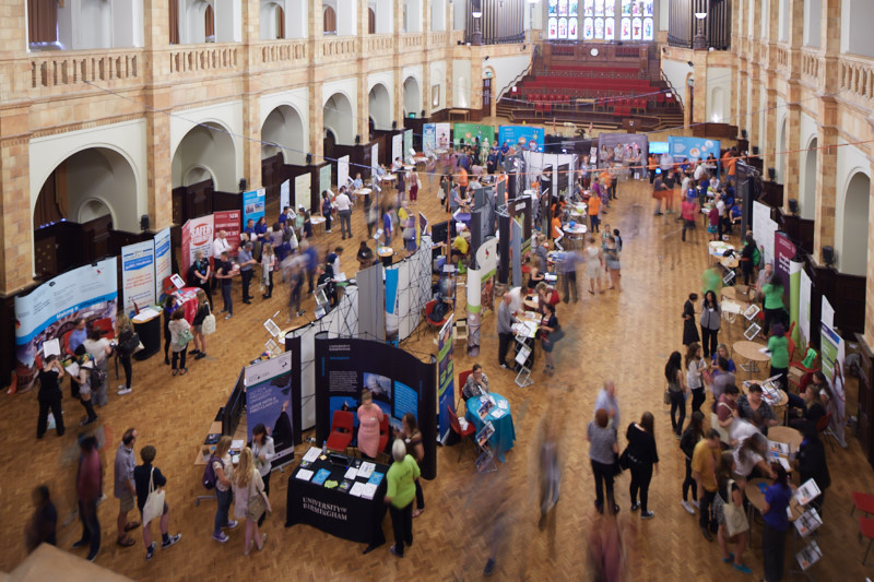 Careers Fair in the Great Hall at the University of Birmingham