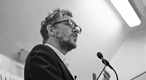 Chris Allen presenting at the 'Faith in the City' event