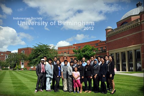 Indonesia Society 2012 Group Photo outside Aston Webb