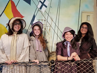 BISS students dressed up at the SS Great Britain in Bristol