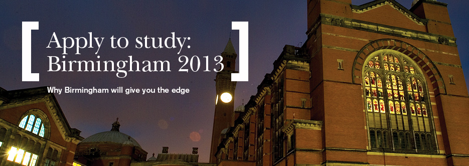 Apply to Study in Birmingham: 2013