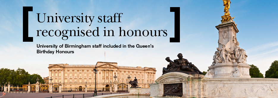 University staff recognised in Queen's Birthday Honours