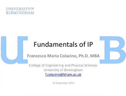 Fundamentals of IP