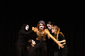 Drama students performing at George Cadbury Hall