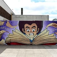 Two new graffiti murals from Mohammed Ali  put Shakespeare in the heart of Sparkbrook and Balsall Heath 'To tell My Story' (Hamlet)