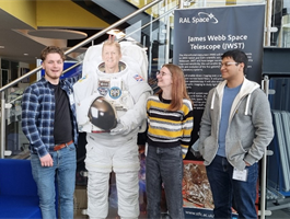 Our students at the Rutherford Appleton Laboratory Space