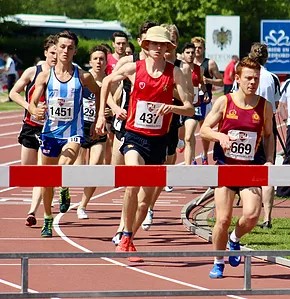 Competitors in steeplechase