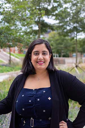 Nikki Sheth, doctoral researcher in Musical Composition at the University of Birmingham