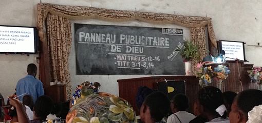 Branhamist church in Kinshasa