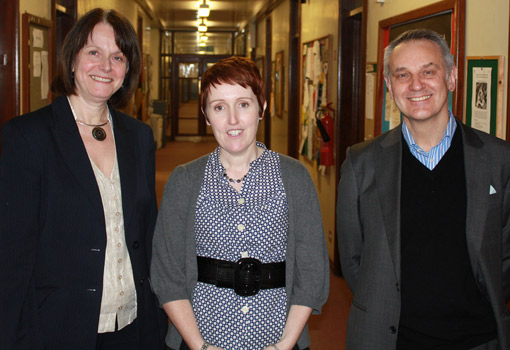 Photograph of Elsa Braekken Payne, Catherine O'Flynn and Alan Maher
