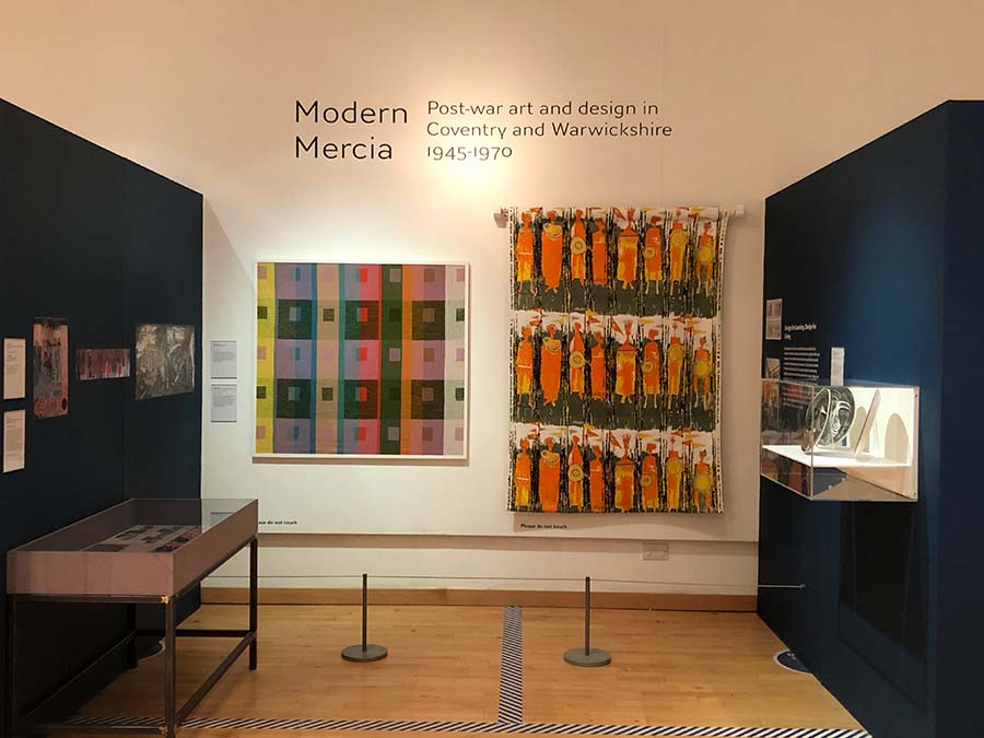 Install Shot of Modern Mercia featuring Madison, 1957 and Age of Kings, 1964 by Tibor Reich, courtesy of Tibor Ltd.