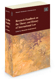 Cover of Alexander Orakhelashvili, ed, Research Handbook on the Theory and History of International Law