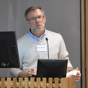 Professor Michael Ungar speaking at the CSRS workshop in June