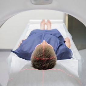 a person in an MRI scan