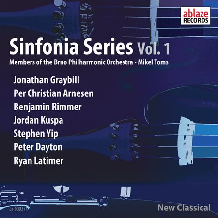Cover of the record Sinfonia Series, Vol. 1 featuring music composed by Birmingham Music lecturer Dr Ryan Latimer