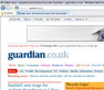 Screenshot of The Guardian website