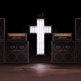 photograph of amps in a religious setting