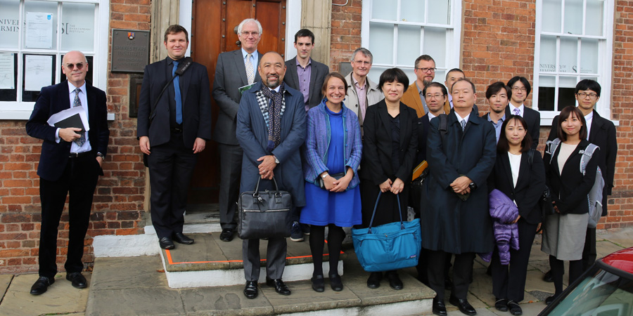 Colleagues from Waseda, The Shakespeare Institute and the University of Birmingham outside the Shakespeare Institute in Stratford-upon-Avon.