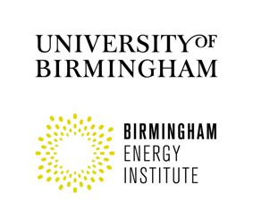 Birmingham Energy Institute logo and University of Birmingham word marque
